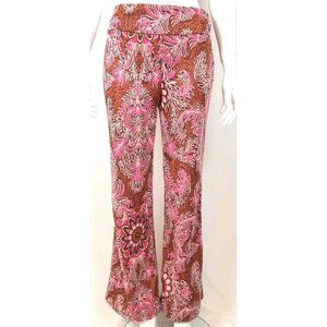 Anthropologie Maeve Maria Paisley Pants Metallic